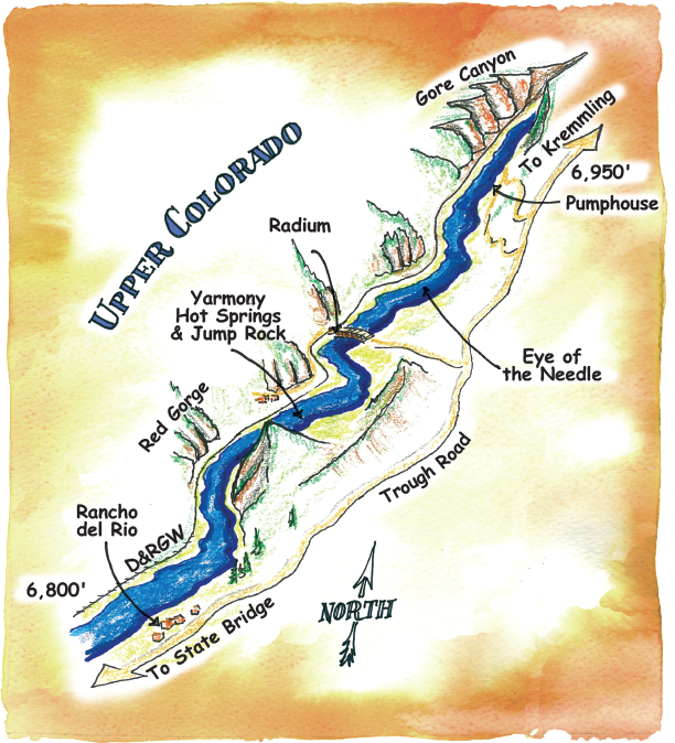 Rafting Maps Upper Colorado River