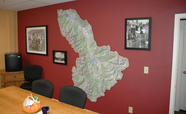 Wall size Summit County Topographic Map