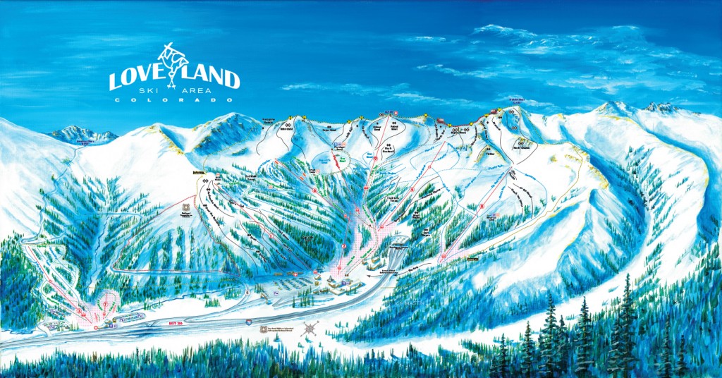 Loveland Ski Area Trail Map
