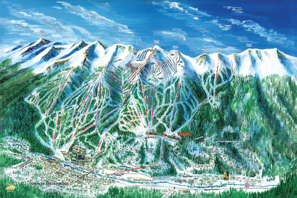 Breckenridge Ski Trail Map Artist Kevin Mastin   Breckenridge Ski Trail Map Final 1024x684 